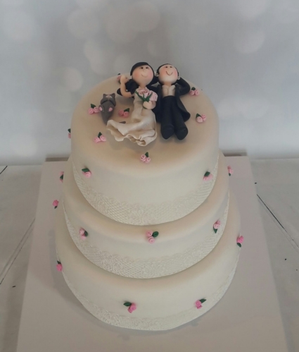 Tarta boda 3 pisos