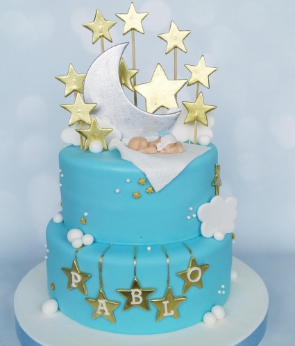 Tarta azul