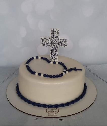 Tarta comunion cruz